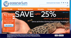 Desktop Screenshot of oceanarium.co.uk